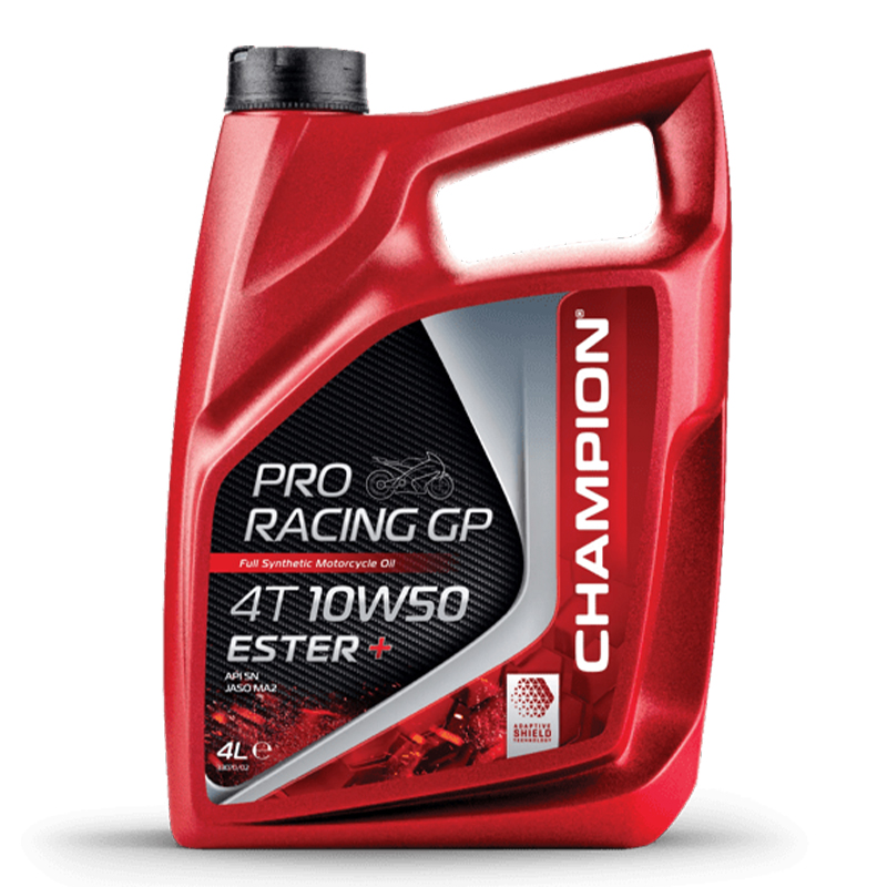 CHAMPION®  Proracing GP 4T 10W-50 ESTER + Vollsynthetisches Motoröl 4L - Aprilia RSV4 1100 Factory