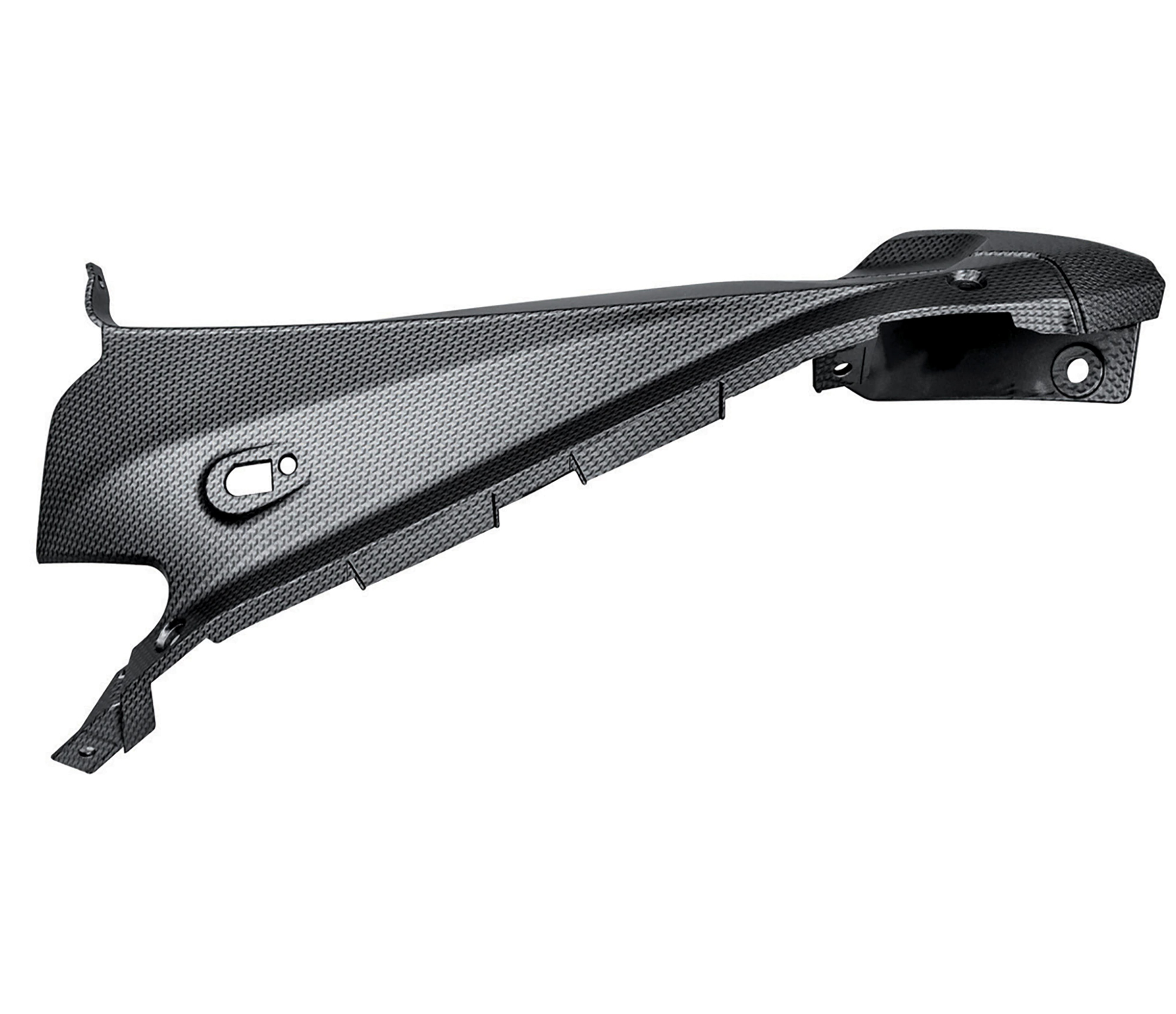 Obere Seitenverkleidung links aus Kunststoff im Carbon Look für Aprilia RS4 125